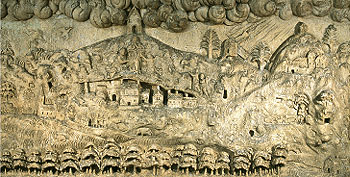 Kalksteinrelief