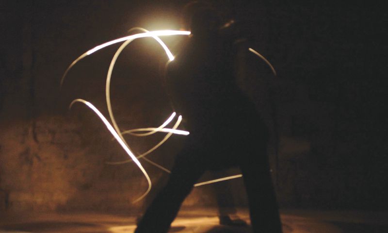 Kleinblittersdorf, KulturOrt Wintringer Kapelle, Ilka von Häfen, Thomas Rößler, Performance „Maßwerk“, 2006